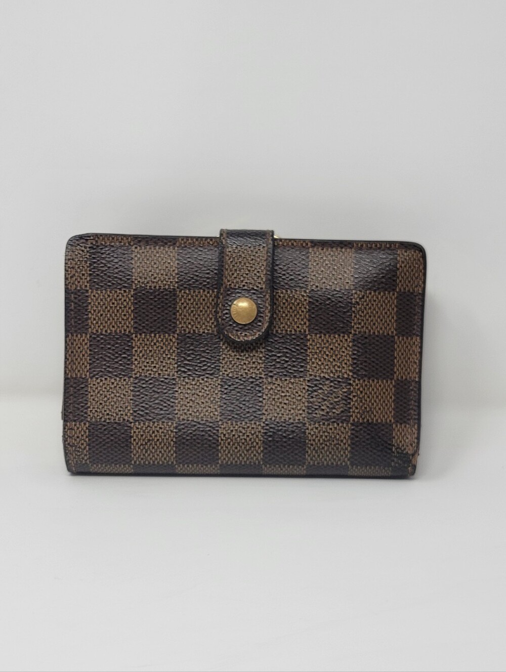 Louis Vuitton Damier Ebene Kisslock Bifold Wallet
